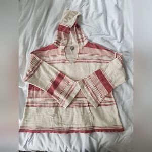 True Craft Red/Cream Striped hoodie 2X